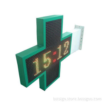 P20 Double Face Rg Outdoor LED Pharmacy Cross for Drugstore
